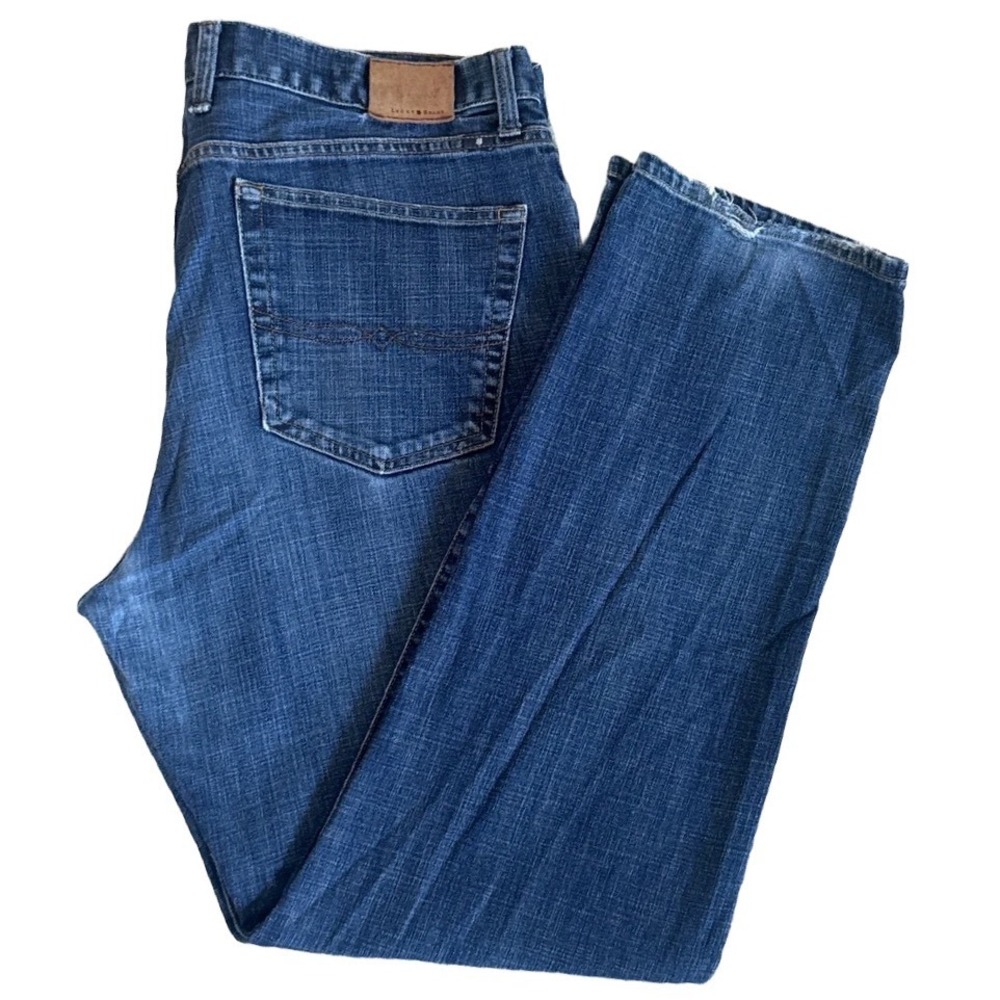 Lucky Brand 329 Classic Straight Mens Blue Denim Jeans 38x32 Medium Wash